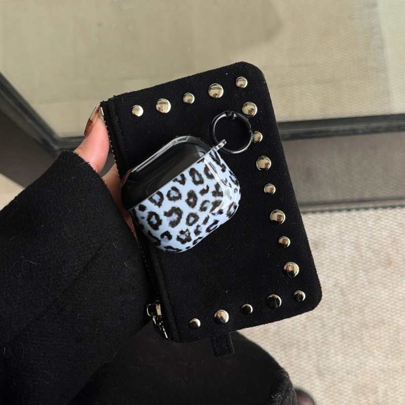 Carcasă pentru AirPods Pro 3-a generație, imprimeu leopard, husă TPU, turnare prin injecție, compatibilă universal cu dispozitive Apple