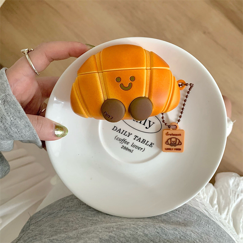 Husa din silicon pentru AirPods, cu corp moale, stil desen animat și gravură, compatibilă cu AirPods Apple