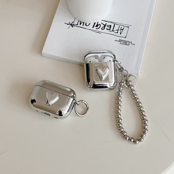 Carcasă de protecție AirPods Pro 2-a și 3-a generație - TPU, husă cu înveliș moale, lucrată manual, compatibil universal, motiv inimă, personalizabil