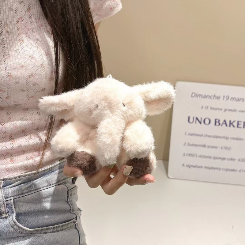 AirPods калъф от плюшена материя – мек корпус, карикатурен мотив, подходящ за Apple AirPods