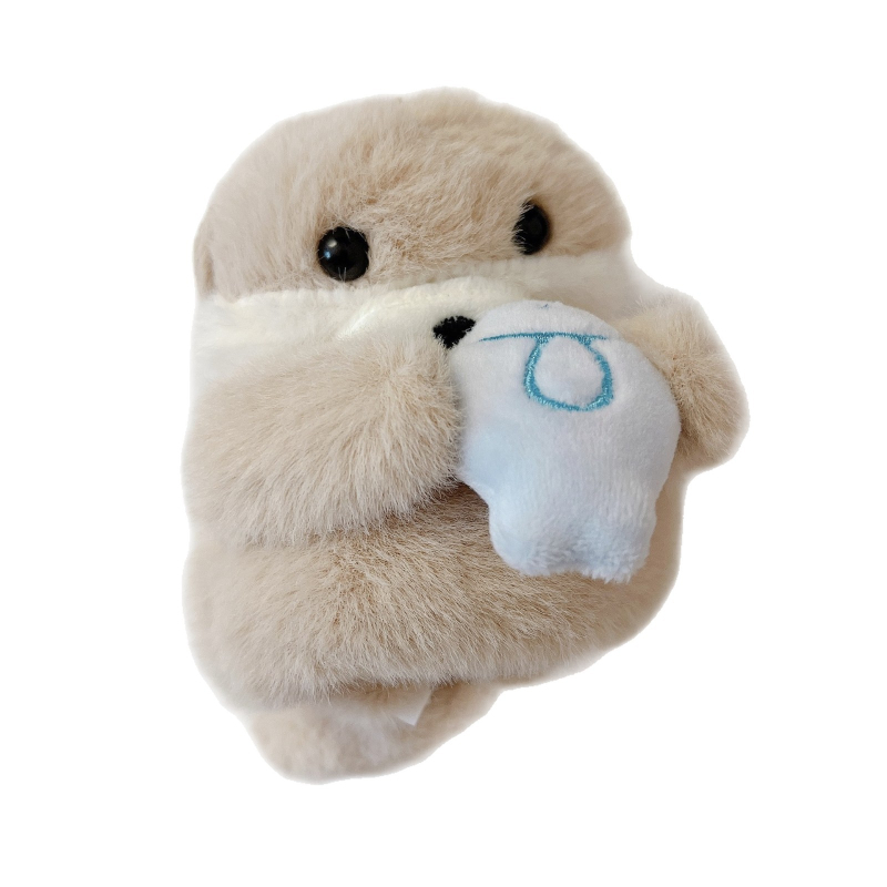 AirPods Pro 3 Плюшен карикатурен защитен калъф — портативен дизайн, плюшена материя, съвместим с Apple