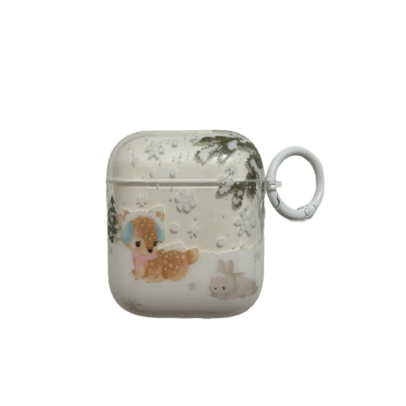 Zaštitni kućište za AirPods s motivom pahulje, TPU tvrdi kućište, universalno, injekcijsko oblikovanje