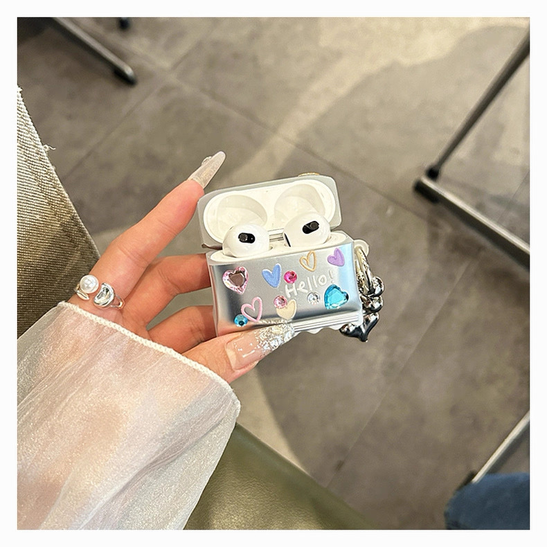 Kućište za AirPods - silikon, potpuno pokriveno, crtić stil, reljefna izrada, za Apple