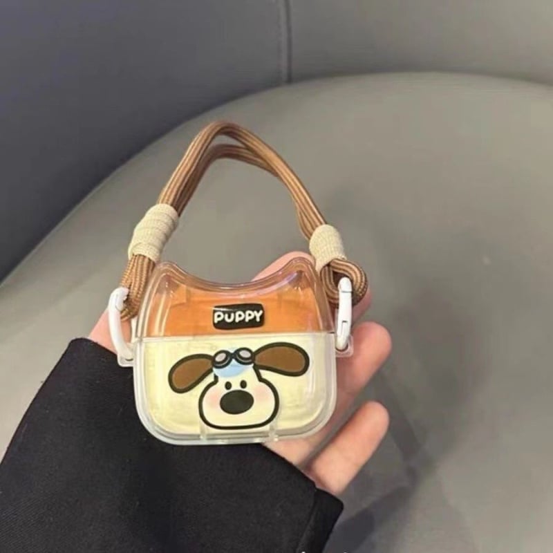 Cute Handdog TPU zaštitno kućište za Apple AirPods Pro 2., 3. i 4. generaciju – karikaturalnog stila, prenosno