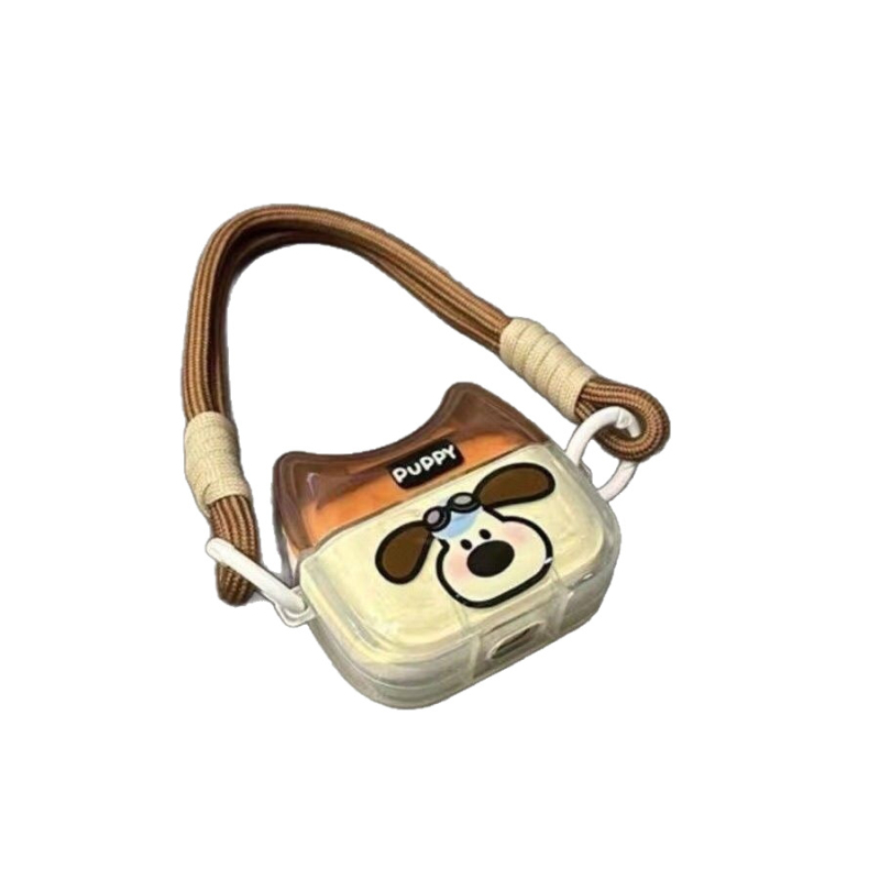 Cute Handdog TPU zaštitno kućište za Apple AirPods Pro 2., 3. i 4. generaciju – karikaturalnog stila, prenosno