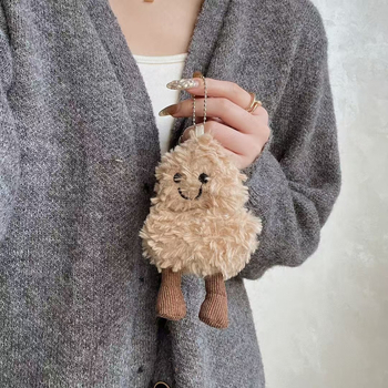 Zaštitna futrola za AirPods - plišani materijal, crtić dizajn, prenose mekano kućište, za AirPods 4, Pro 2 i AirPods 3