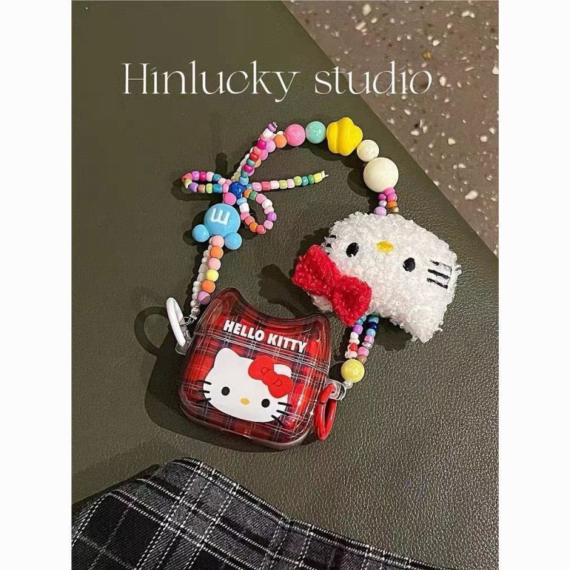 AirPods Pro kućište – TPU mekano kućište, završna obrada sprejem, karirani uzorak, kompatibilno s Apple