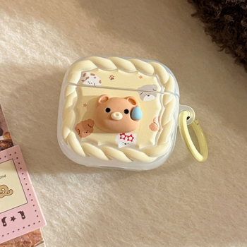 Zaštitna futrola za AirPods za 4. generaciju i Pro 2, TPU, poluprozirni mat završetak, prsten za vješanje