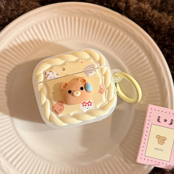 Zaštitna futrola za AirPods za 4. generaciju i Pro 2, TPU, poluprozirni mat završetak, prsten za vješanje