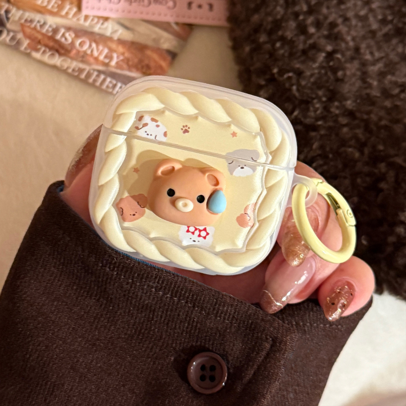 Zaštitna futrola za AirPods za 4. generaciju i Pro 2, TPU, poluprozirni mat završetak, prsten za vješanje