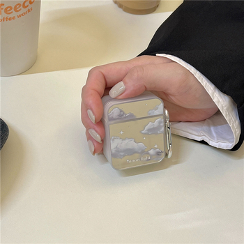 Zaštitna futrola AirPods 1/2 – ogledni završetak, prozirno TPU mekano kućište, crtani stil, ručna izrada