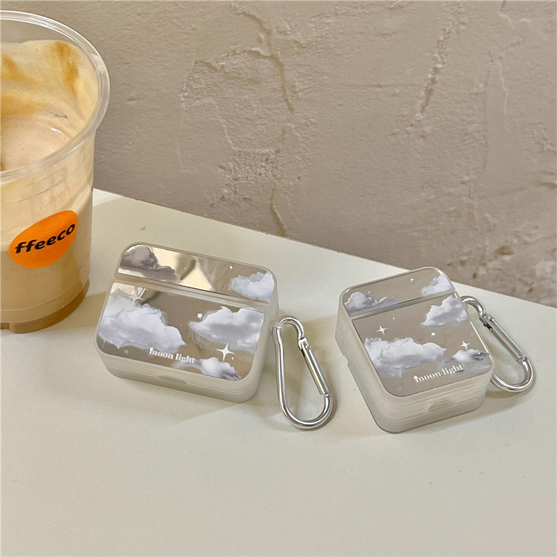 Zaštitna futrola AirPods 1/2 – ogledni završetak, prozirno TPU mekano kućište, crtani stil, ručna izrada