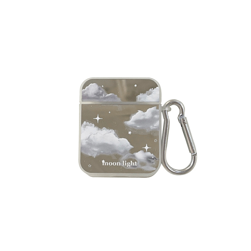 Zaštitna futrola AirPods 1/2 – ogledni završetak, prozirno TPU mekano kućište, crtani stil, ručna izrada