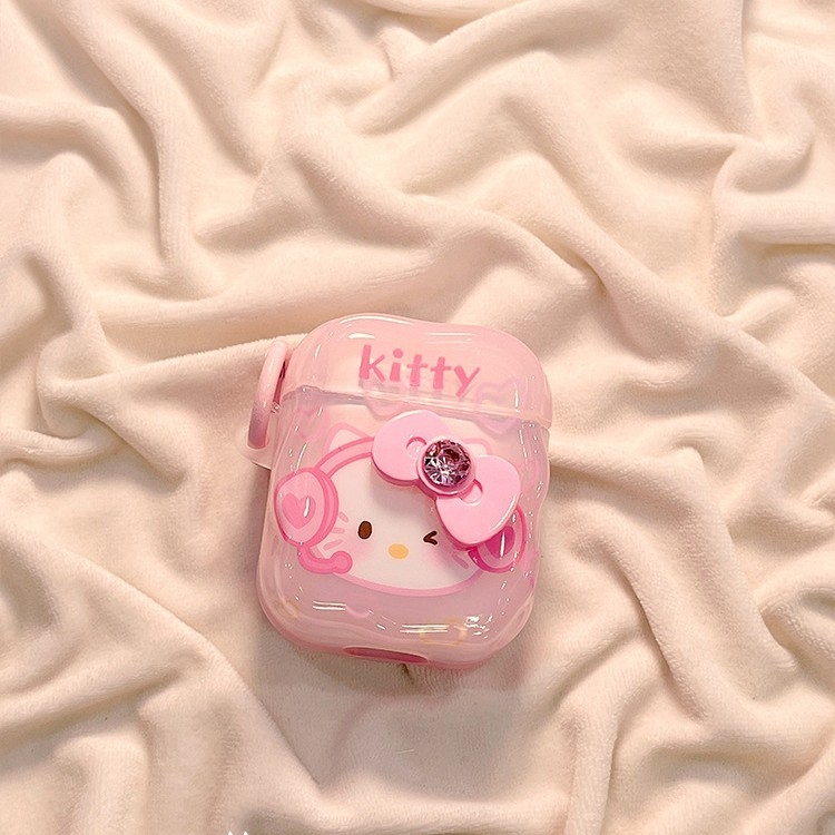 TPU zaštitni kućište za AirPods 4. generacije, kompatibilno s AirPods 1/2 generacijom, crtani stil, ljepljiva površina