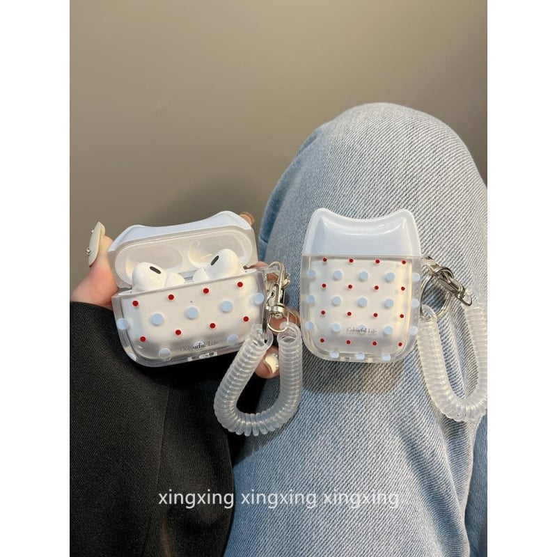 AirPods aizsarg maciņš Apple – TPU materiāls, caurspīdīgs dizains, izsmidzināšanas apdare, saderīgs ar AirPods Pro 2, 3. un 5. paaudze, pielāgošana atbalstīta