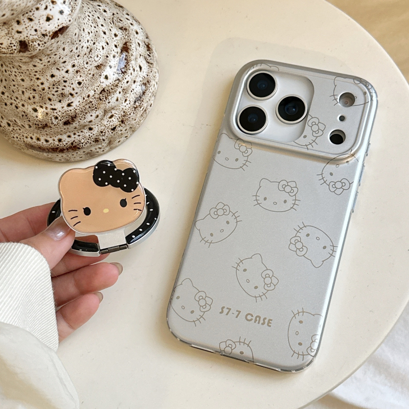 Youkeke husă de telefon cu design de pisică electroplatinat, magnetică, TPU+PC, stil desen animat/drăguț, protecție anti-cădere