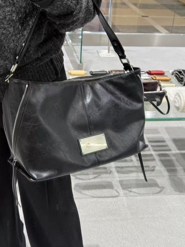 Matin retro armpit tote táska – PU anyag, PU bélés, zipzáras zárás, crossbody stílus, tavasz 2025 megjelenés