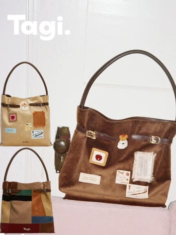 Retro commuter corduroy tote táska mágneszáras, poliészter bélés és mobiltelefon-zseb