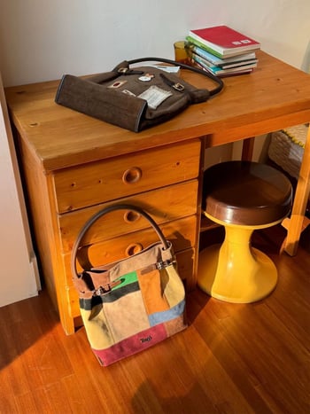 Retro commuter corduroy tote táska mágneszáras, poliészter bélés és mobiltelefon-zseb