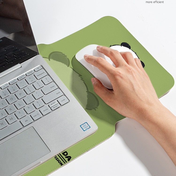 Geustos Flower Panda obal na notebook – vodotesný PU materiál, podšívka z polyesteru-bavlny, detský kreslený dizajn