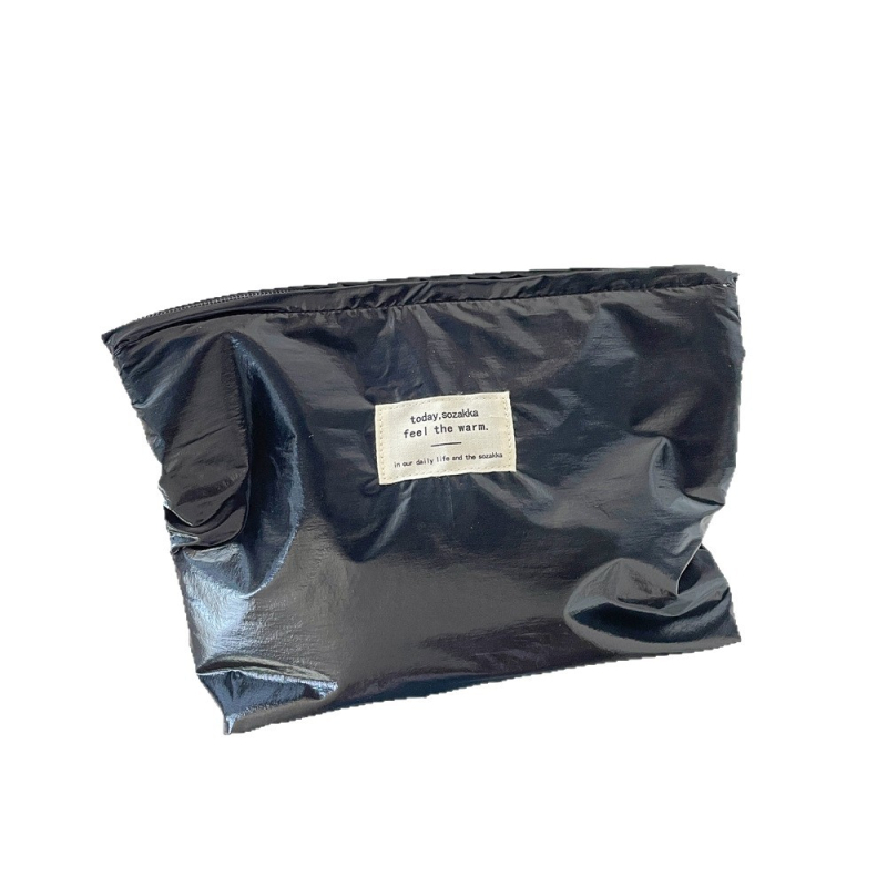 Kozmetická taška-organizér s veľkou kapacitou, polyesterové vonkajšie prevedenie, podšívka z plátna, street fashion štýl, unisex