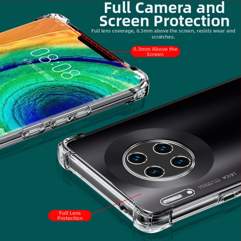 Huawei Mate30 silikona aizsargs vāciņš – pilna aizsardzība, izturīgs pret kritieniem, materiāls: silikons