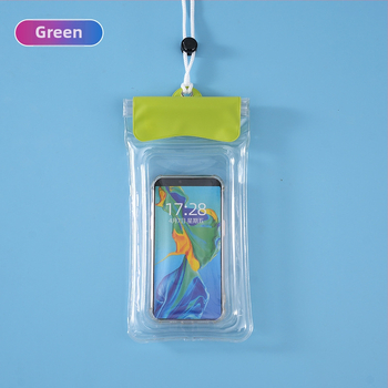 Vodotesná taška na telefón s dotykovým displejom pre outdoorovú jazdu na bicykli, priehľadná, s držiakom, PVC, minimalistický štýl