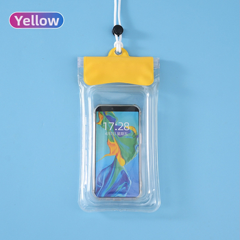 Vodotesná taška na telefón s dotykovým displejom pre outdoorovú jazdu na bicykli, priehľadná, s držiakom, PVC, minimalistický štýl