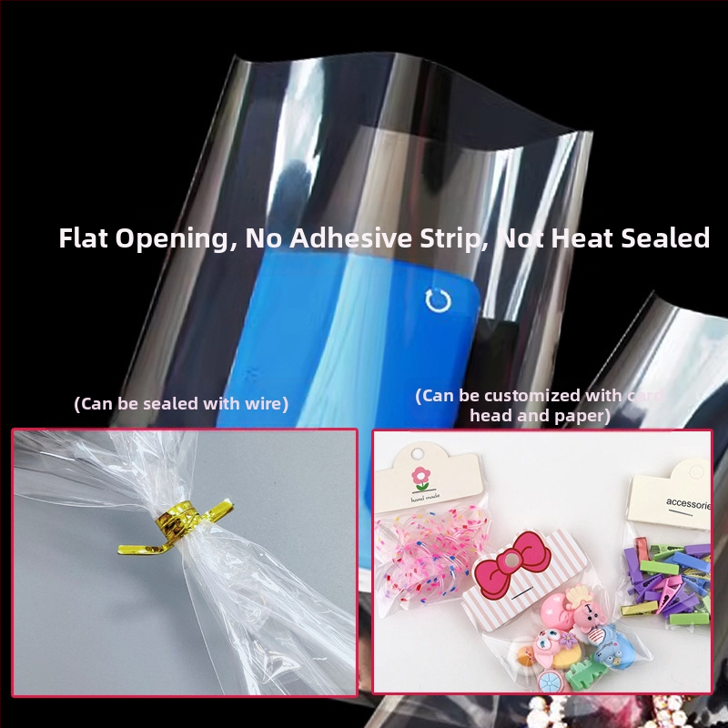 OPP skaidrus plokščias kišeninis maišelis mobiliesiems įpakavimui, be užsegimo, dulkių atsparus saugojimas