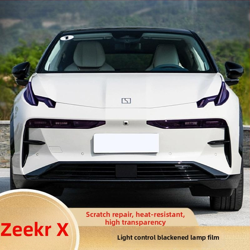 TPU aizsargplēve priekšējiem un aizmugurējiem lukturiem, saderīga ar Zeekr 001/X, bez zīmola