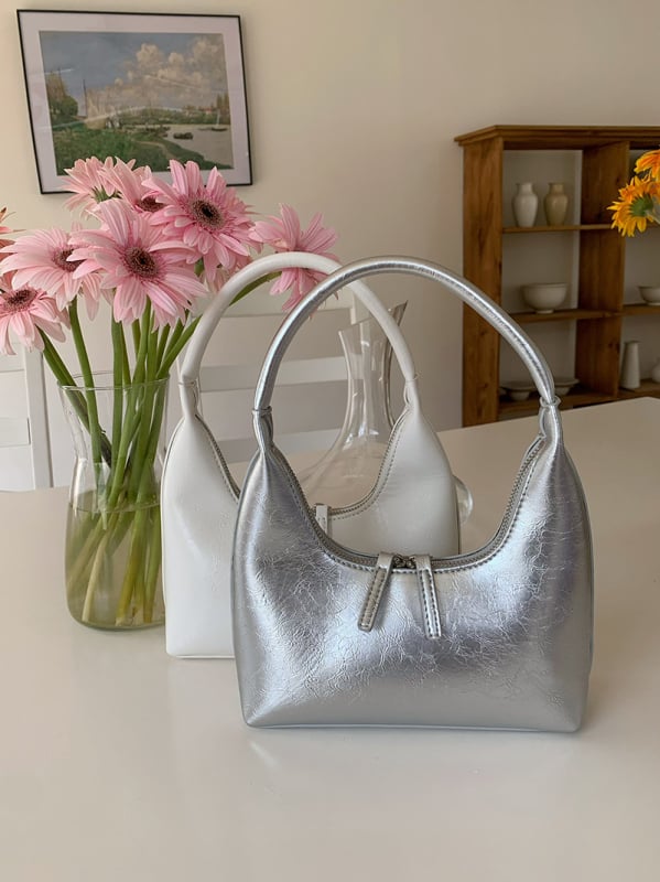 Taška do podpazušia PU, mestský štýl, zapínanie na zips, vnútorná kapsa so zipsom a vrecko na kartu, First Moai, leto 2023