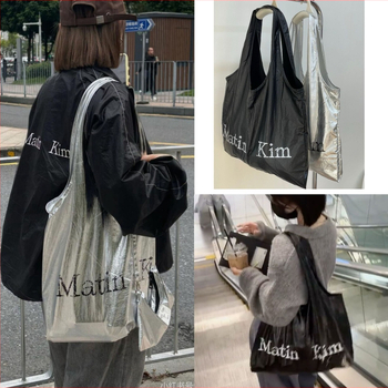 Set tašiek Tote z nylonu, mestský minimalistický štýl, vertikálny štvorcový tvar, otvorený horný, podšívka z polyesteru