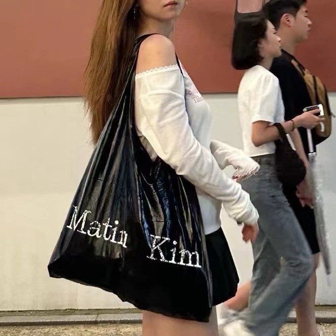 Set tašiek Tote z nylonu, mestský minimalistický štýl, vertikálny štvorcový tvar, otvorený horný, podšívka z polyesteru