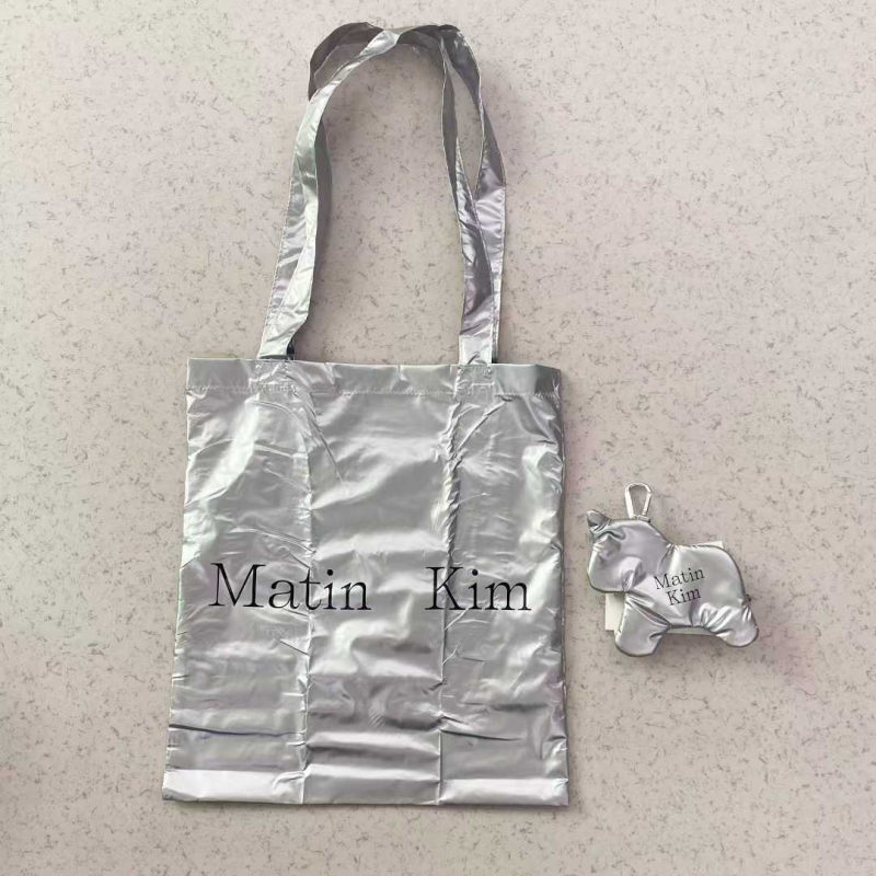 Set tašiek Tote z nylonu, mestský minimalistický štýl, vertikálny štvorcový tvar, otvorený horný, podšívka z polyesteru