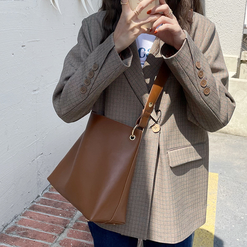 Yimu Tote torba – PU materijal, street trend stil, magnetski zatvarač, svakodnevna uporaba