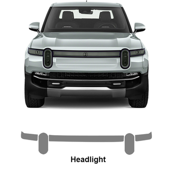 TPU film za svjetla, debljina 7.5 MIL, ljepilo osjetljivo na pritisak, komplet za cijeli automobil, kompatibilan Rivian R1T