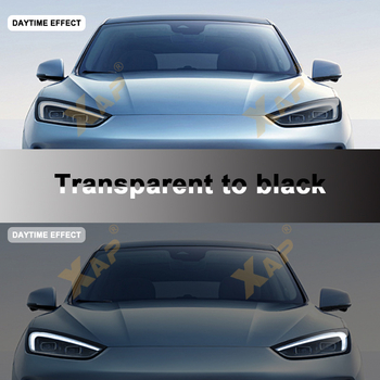 TPU film za svjetla, debljina 7.5 MIL, ljepilo osjetljivo na pritisak, komplet za cijeli automobil, kompatibilan Rivian R1T