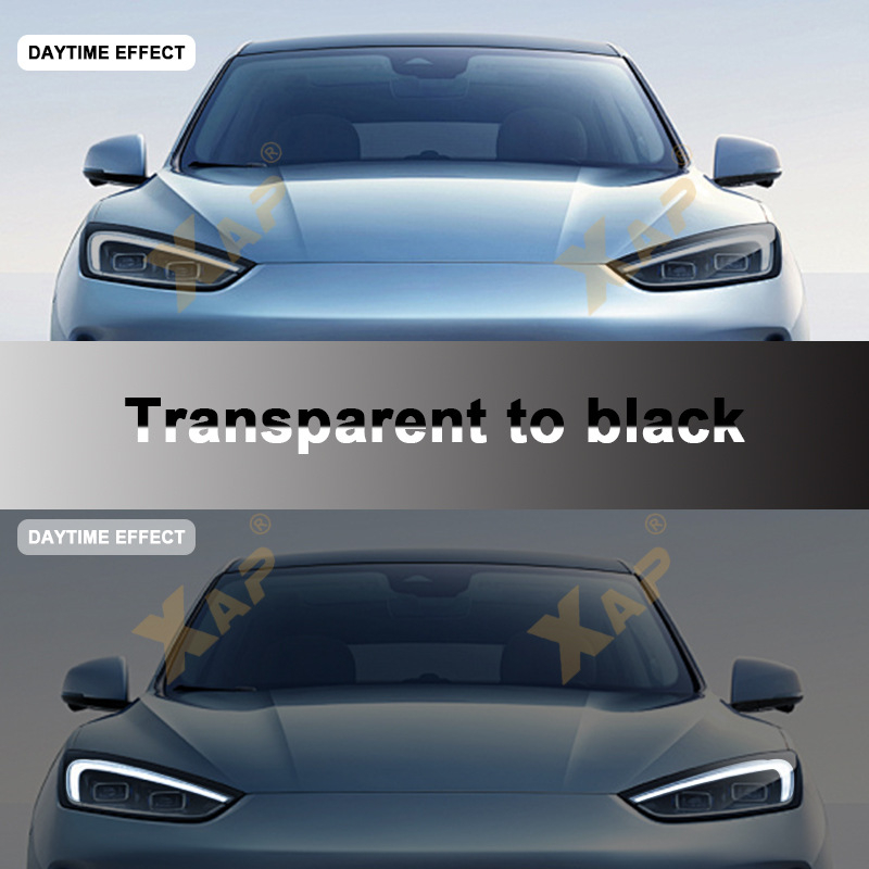 TPU film za svjetla, debljina 7.5 MIL, ljepilo osjetljivo na pritisak, komplet za cijeli automobil, kompatibilan Rivian R1T