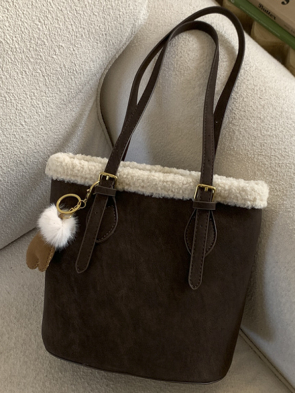 Ženska torbica urbanog stila, PU koža, vertikalno kvadratni oblik, zatvarač, unutarnja pretinica za telefon