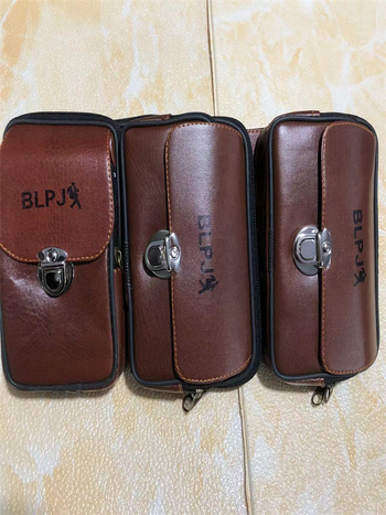 PU torbica za telefon na struku za muškarce, s mehanizmom zaključavanja, džep za novčiće, vodoravnog kvadratnog oblika