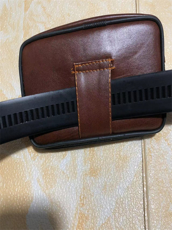 PU torbica za telefon na struku za muškarce, s mehanizmom zaključavanja, džep za novčiće, vodoravnog kvadratnog oblika