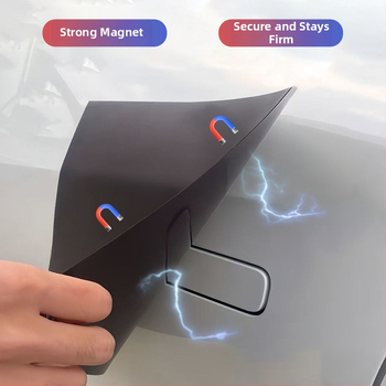 Samolepka proti zamŕzaniu kľučky auta — mäkký magnetický materiál, magnetické upevnenie