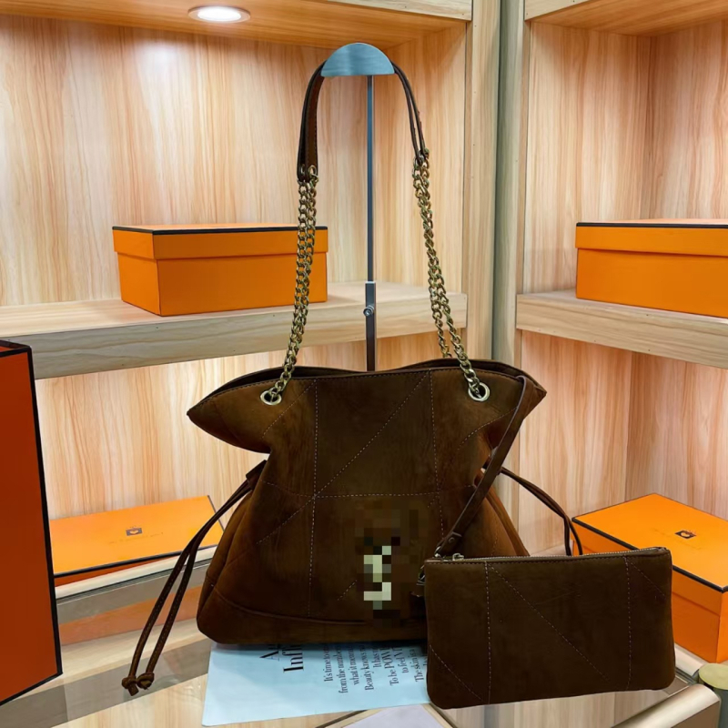 PU bucket tote torba s magnetskim zatvaračem, dvostruki naramenice, džep sa zatvaračem i džep za telefon, poliester podstava