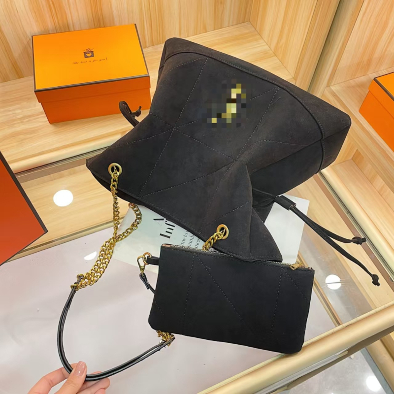 PU bucket tote torba s magnetskim zatvaračem, dvostruki naramenice, džep sa zatvaračem i džep za telefon, poliester podstava