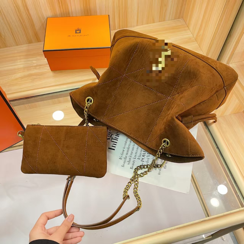 PU bucket tote torba s magnetskim zatvaračem, dvostruki naramenice, džep sa zatvaračem i džep za telefon, poliester podstava