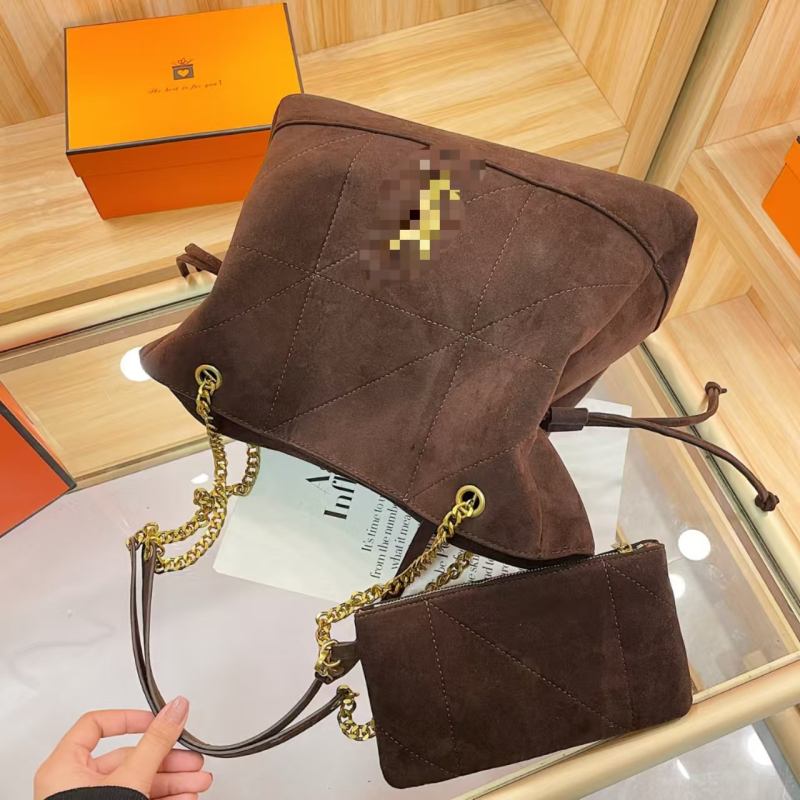 PU bucket tote torba s magnetskim zatvaračem, dvostruki naramenice, džep sa zatvaračem i džep za telefon, poliester podstava