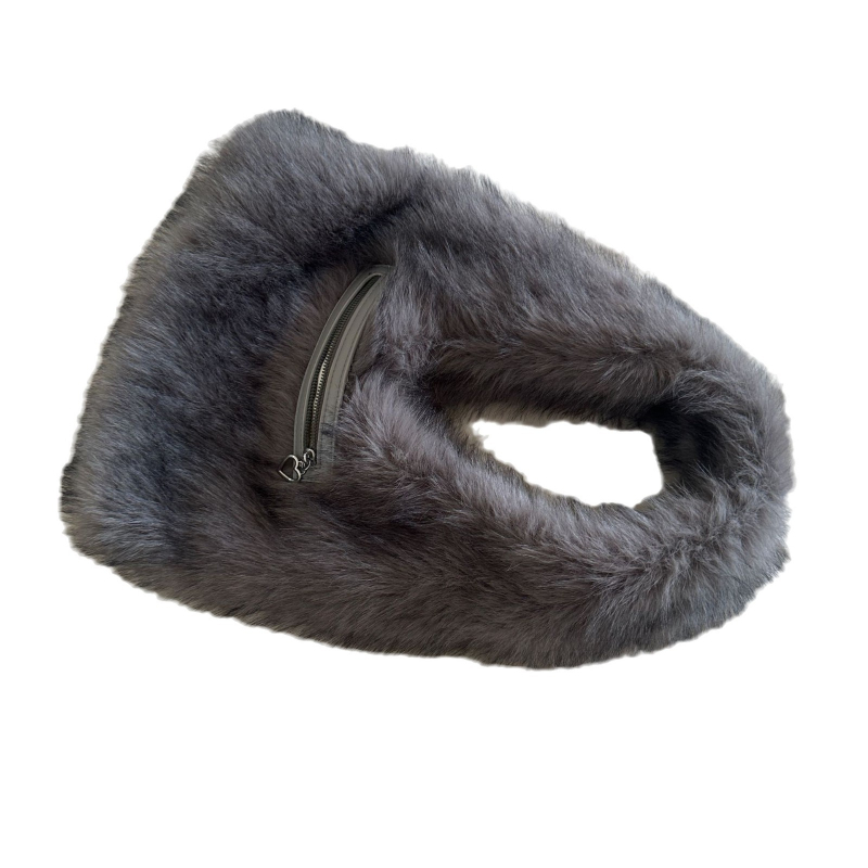 Plyšová taška cez rameno v ulicom štýle – nišový dizajn, roztomilá crossbody taška pre ženy, vysoká kvalita