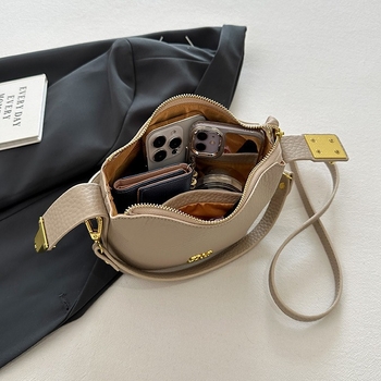 PU kožna torba sa zatvaračem, bucket tip torbe, gradski minimalistički stil, proljeće-ljeto 2024, podstava od poliester, unutarnja džep