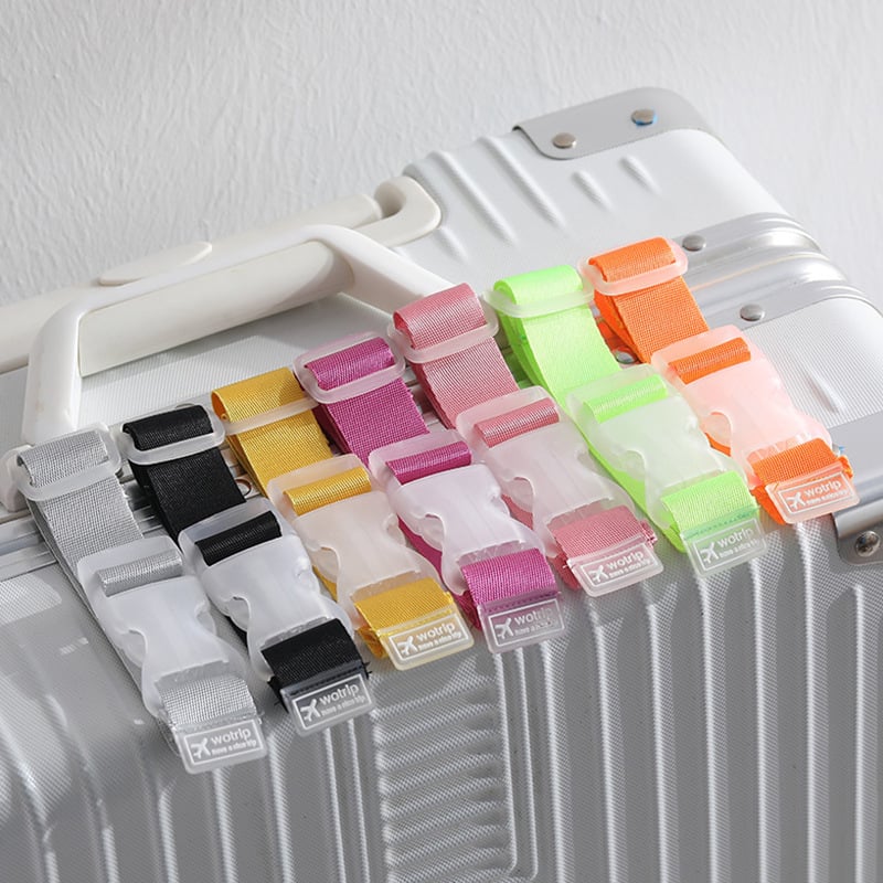 Klip za remen za prtljagu - otporan na habanje, materijal: plast + poliester, jesen 2023, jednofarbni uzorak, dodatak za torbu