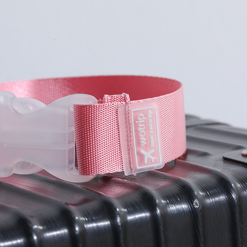 Klip za remen za prtljagu - otporan na habanje, materijal: plast + poliester, jesen 2023, jednofarbni uzorak, dodatak za torbu